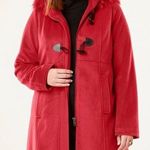 Jessica London NWOT  Outwear Red Trenchcoat Size 12W Photo 0