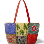 Anthropologie CHRISTIANA 90’s Vintage Patchwork Aztec Full Sequins & Beads Shoulder Bag NEW Photo 0