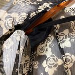 R & M Richards VTG 14 Plus Floral Sheer 3/4 Sleeve Top Open Embroidered Grandma Photo 2