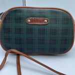 Vintage Plaid Paris Sport Club crossbody bag. Green Photo 0