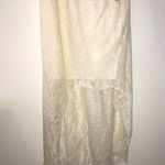 Trixxi  Dress Cream / Off White Lace High-Low Strapless Dress Sz 3X NWT Belted Photo 3