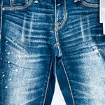 Mossimo Distressed Cropped Jegging Jeans New 00 Blue Photo 2
