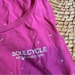 SoulCycle  Womens Splatter Crop Muscle Tank Pink Medium Photo 2