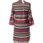 Joy Joy Monkee's of the Village-Tasseled Bell Sleeve Geometric Print Dress-Sz S Photo 1