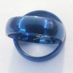 New blue‎ tone stainless steel ring size 6 Blue Photo 2