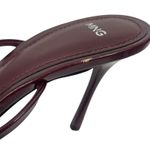 Mango MNG Morla Double Bow Strap Heeled Sandal Burgundy Size 37/ 6.5 Photo 12