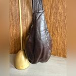 Anne Klein Vintage  for Calderon Brown Leather Hobo Shoulder Bag 90s Retro Chic Photo 5