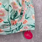 Xhilaration  Blue Pink Floral Padded Wired String Bikini Top Swimwear Plus 22W Photo 6