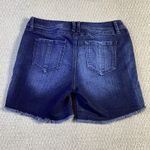 REWASH Vintage‎ Reunion Denim Shorts Distressed Frayed Hem Dark Wash Juniors 9/29 Photo 1