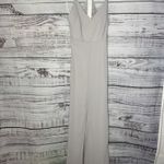 Lulus Story Of A Starry Night Lace Maxi Dress XS Gray Photo 3