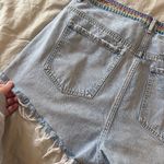 Garage Pride Rainbow Festival Denim Distressed Shorty Shorts Size 31 Photo 6