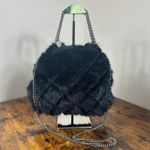 Stella McCartney Fur Free Fur Black Quilted Chain Shoulder Bag Photo 1