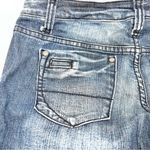 Zana Di Zana-di Wormen's Skinny Dark Wash Jeans w/Studs Down the Outer Thigh-Jr. Size 9 Photo 6