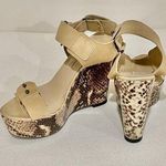 BCBGMAXAZRIA  Platform Faux Snakeskin Sanda… Photo 0