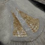 Jennifer Moore Vintage  80's Black Cream Wool V-Neck Sweater Sequins and Beading Photo 10