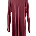 Karl Lagerfeld Bodycon Long Sleeve Warm Brown Midi Dress Sz L Photo 1