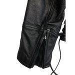 Harley Davidson First Classic Leather Gear Womens Moto Biker Jacket Size L Patch Photo 4