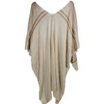 Vince Camuto  Blush Neutral Knit Shawl Lightweight Metallic One Size Photo 5