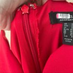 Aidan Mattox Red Mermaid Lace cocktail dress Photo 5