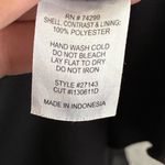 Sweet Storm Chic Asymmetrical Black and White Empire Waist Dress L Photo 12