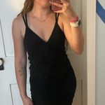 Garage BNWT  black ruched sparkly homecoming hoco dress Photo 1