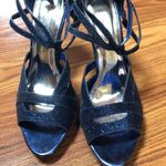 Camille La Vie  Sparkle Blue Peep Toe Pumps S8 Photo 3
