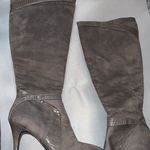 Amelia Grace knee high gray side zip heeled boots. Size 9M Photo 1