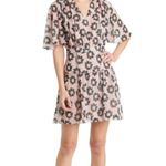 New! Ted Baker Lucieey‎ Fit And Flare Tiered Mini Dress Floral Print Pink Size 2 Photo 1