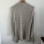 Nic+Zoe Champagne Open Front Knit Cardigan Boho Neutral Small Photo 4