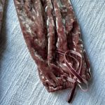 American Eagle  Outfitters Womens Velvet Blouse Pink 3/4 Sleeve Off Shoulder-SM Photo 9