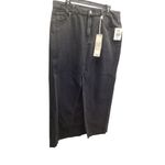 Ymi  Size 13 Classic Long Black Denim With Front Slit. New With Tags. Photo 2
