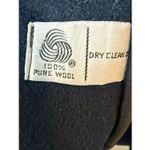 Vintage Navy Blue 100% Pure Wool Long Coat Size L/12 Size L Photo 8