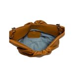 Senreve Cornetti Shoulder Bag Clutch with Tortoise Link Strap Tan Photo 3