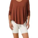 Lululemon | 6 | Up For Down Time Relaxed Long Sleeve Silk Blend Top in Terracota Photo 2