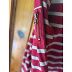 Christopher & Banks Striped Pullover Hoodie with Sleeve Zipper Pocket XL Photo 3