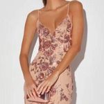 Lulus Lulu’s Shine Language Rose Gold Sequin Mermaid Maxi Dress - Lace up back Photo 0