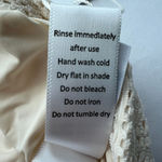 ANDIE  Swim Hydra Bikini Top Medium Vanilla Cream Crochet Lace Ruffled Photo 5