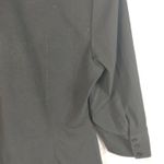 EXPRESS Stretchy Black Button Down Shirt 7/8 Photo 9