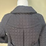 Betsey Johnson RARE Black Quilted Swing Coat / Raincoat - size small Photo 8