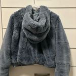 Free People Movement Blue Sherpa Jacket Size M Photo 3
