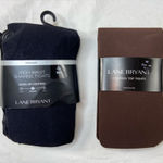 Lane Bryant Tights 2 pairs Brown and Black size Hight waist control top NWT Photo 0