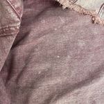 Le lis Collection Pink Cropped Denim Jacket Womens Size Large Distressed Photo 11