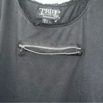 Tripp NYC Y2K Tripp Black Zipper Fishnet Sleeve Top Photo 4