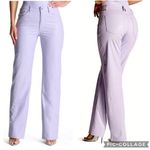 Naked Wardrobe  Faux‎ Leather Croc Straight Leg Pants Lavender Purple XL Photo 1