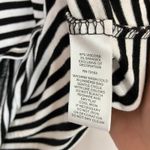Cable & Gauge  | Black White Stripe Tee Shirt Short Sleeve Womens Small Photo 3