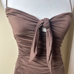 Princess Polly New NWT Loren Mini Dress Brown Size 2 Photo 2