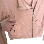 Sanctuary  Light Pink Lyocell Moto Jacket Women's Medium Soft Lightweight EUC‎ Photo 4