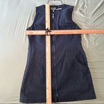 Rafaella  Jeans Vintage Navy Denim Zippered Dress 10 Photo 5