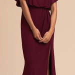 Anthropologie NWT BHLDN Lena Bridesmaid Formal Dress Maroon Size 10 Photo 0