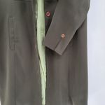 Mixit Longline Jacket Womens 12 Tall Green Stretch Notch Lapel Back Slit Career Photo 2